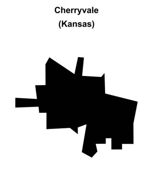 Cherryvale (Kansas) boş ana hat haritası