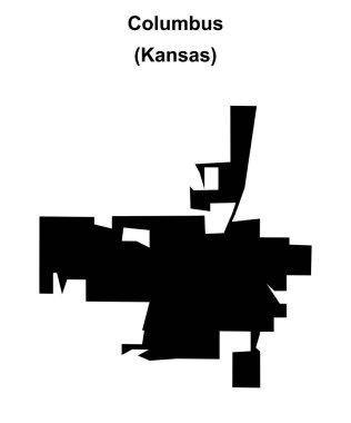 Columbus (Kansas) boş ana hat haritası