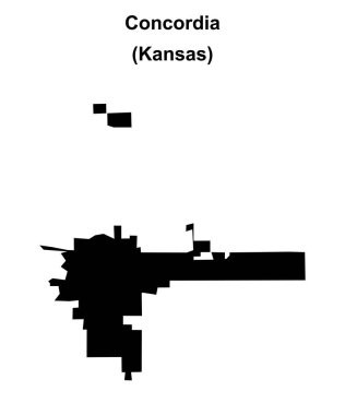 Concordia (Kansas) boş ana hat haritası
