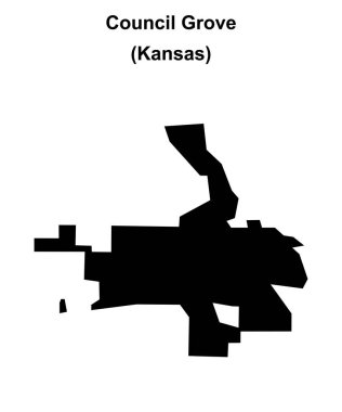 Council Grove (Kansas) boş ana hat haritası