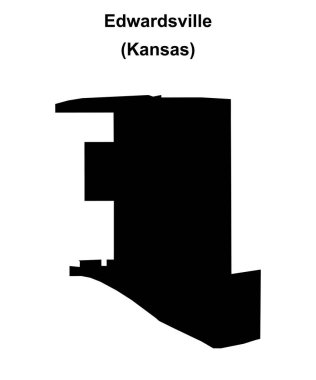 Edwardsville (Kansas) boş ana hat haritası