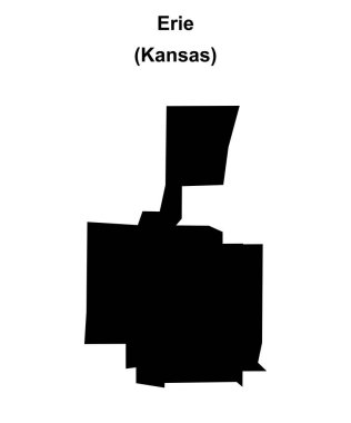 Erie (Kansas) boş ana hat haritası