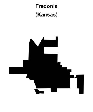 Fredonia (Kansas) boş ana hat haritası