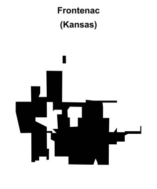 Frontenac (Kansas) boş ana hat haritası