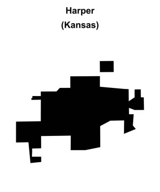 Harper (Kansas) boş ana hat haritası