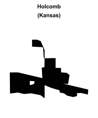 Holcomb (Kansas) boş ana hat haritası