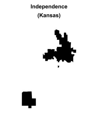 Bağımsızlık (Kansas) boş ana hat haritası