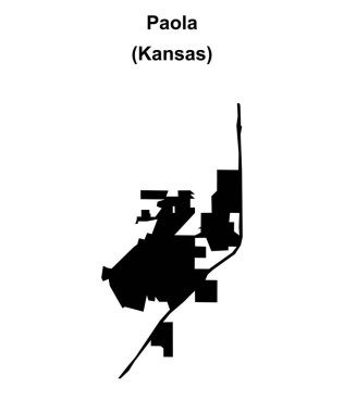Paola (Kansas) boş ana hat haritası