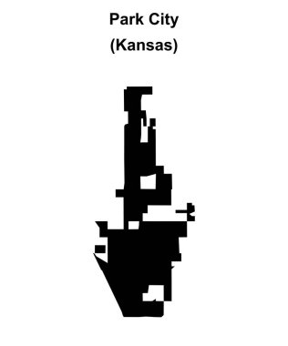 Park Şehri (Kansas) boş ana hat haritası