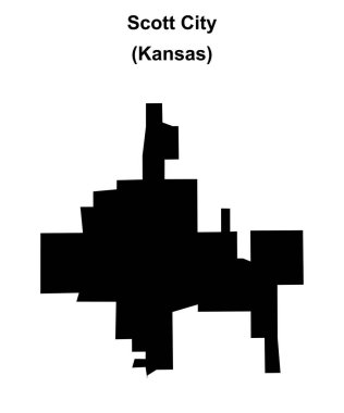 Scott City (Kansas) boş ana hat haritası
