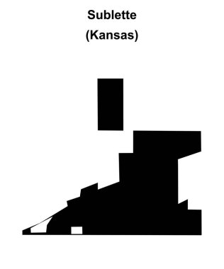 Sublette (Kansas) boş ana hat haritası