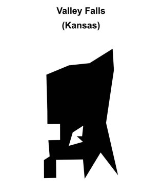 Valley Falls (Kansas) boş ana hat haritası