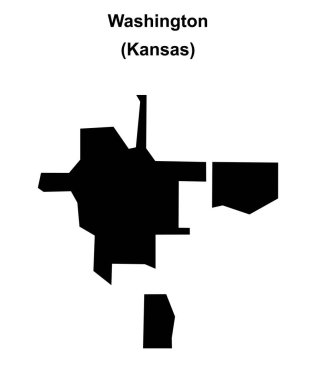 Washington (Kansas) boş ana hat haritası