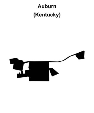 Auburn (Kentucky) boş ana hat haritası
