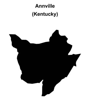 Annville (Kentucky) boş ana hat haritası