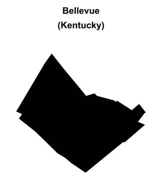 Bellevue (Kentucky) boş ana hat haritası