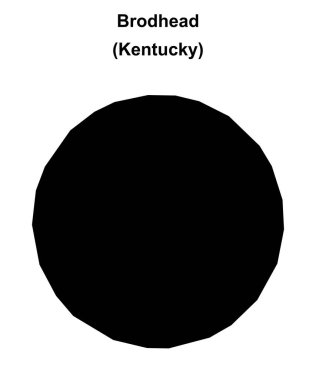 Brodhead (Kentucky) boş ana hat haritası