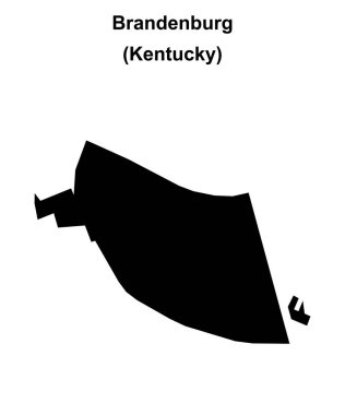 Brandenburg (Kentucky) boş ana hat haritası
