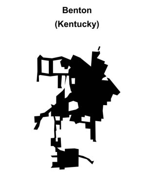 Benton (Kentucky) boş ana hat haritası