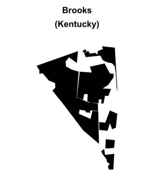 Brooks (Kentucky) boş ana hat haritası