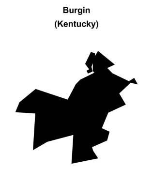 Burgin (Kentucky) boş ana hat haritası