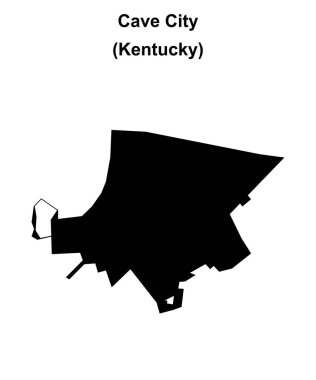 Mağara Şehri (Kentucky) boş ana hat haritası