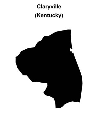 Claryville (Kentucky) boş ana hat haritası