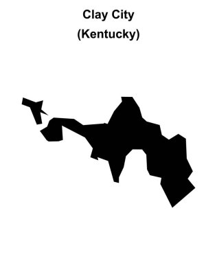 Clay City (Kentucky) boş ana hat haritası