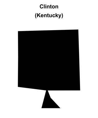 Clinton (Kentucky) boş ana hat haritası