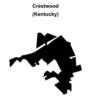 Crestwood (Kentucky) boş ana hat haritası