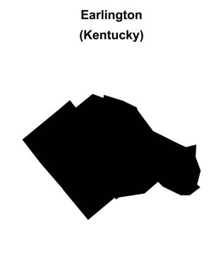Earlington (Kentucky) boş ana hat haritası