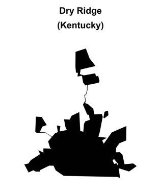 Dry Ridge (Kentucky) boş ana hat haritası