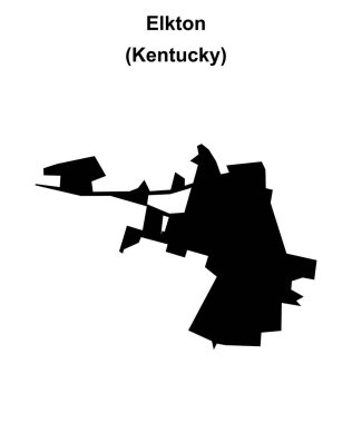 Elkton (Kentucky) boş ana hat haritası