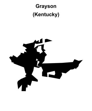 Grayson (Kentucky) boş ana hat haritası