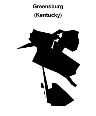 Greensburg (Kentucky) boş ana hat haritası