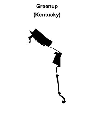 Greenup (Kentucky) boş ana hat haritası