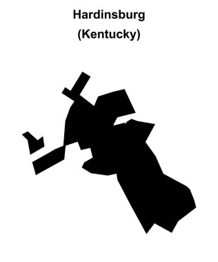 Hardinsburg (Kentucky) boş ana hat haritası