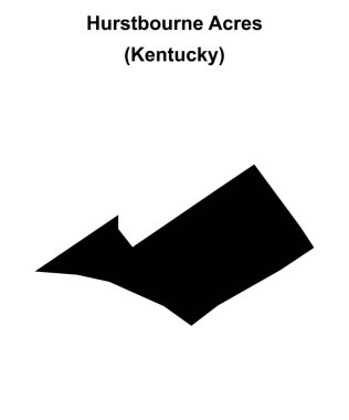 Hurstbourne Acres (Kentucky) boş ana hat haritası