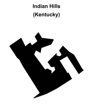 Indian Hills (Kentucky) boş ana hat haritası