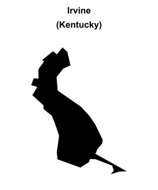 Irvine (Kentucky) boş ana hat haritası