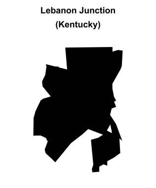 Lübnan Kavşağı (Kentucky) boş ana hat haritası