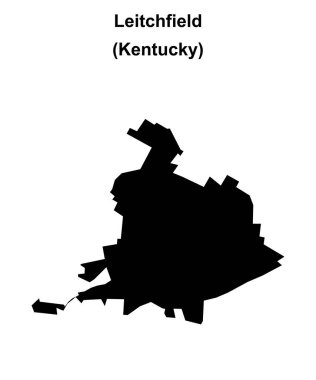 Leitchfield (Kentucky) boş ana hat haritası