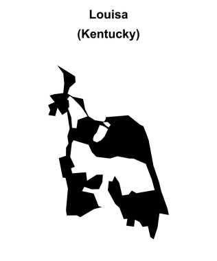 Louisa (Kentucky) boş ana hat haritası