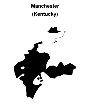 Manchester (Kentucky) boş ana hat haritası