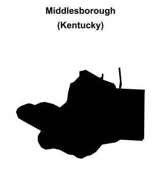 Middlesborough (Kentucky) boş ana hat haritası