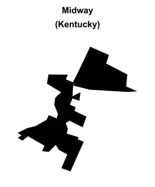 Midway (Kentucky) boş ana hat haritası