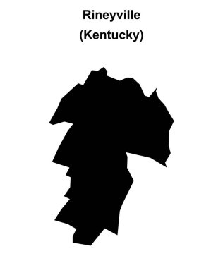 Rineyville (Kentucky) boş ana hat haritası