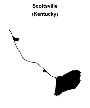 Scottsville (Kentucky) boş ana hat haritası