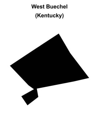 Batı Buechel (Kentucky) boş ana hat haritası