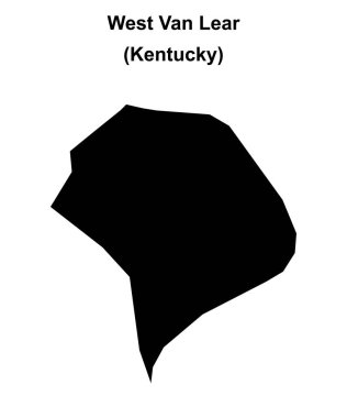 Batı Van Lear (Kentucky) boş ana hat haritası